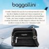 imageBaggallini Triple Zip Small Crossbody Bag for Women  8x6 Lightweight Convertible Fanny Pack Belt BagBlack Velvet