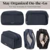 imageBaggallini Unisexs Pocket Cosmetic with Brush OrganizationFrench Navy