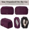 imageBaggallini Unisexs Pocket Cosmetic with Brush OrganizationMulberry
