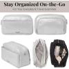 imageBaggallini Unisexs Pocket Cosmetic with Brush OrganizationSilver Metallic