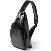 imageBaggallini Womens Central Park Sling 12quotx7quot Crossbody Bag WConvertible Adjustable Shoulder StrapBlack Gloss Ripstop