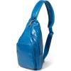 imageBaggallini Womens Central Park Sling 12quotx7quot Crossbody Bag WConvertible Adjustable Shoulder StrapCerulean Gloss Ripstop