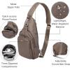 imageBaggallini Womens Central Park Sling 12quotx7quot Crossbody Bag WConvertible Adjustable Shoulder StrapDark Umber Heritage