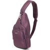 imageBaggallini Womens Central Park Sling 12quotx7quot Crossbody Bag WConvertible Adjustable Shoulder StrapPlum Heritage