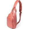 imageBaggallini Womens Central Park Sling 12quotx7quot Crossbody Bag WConvertible Adjustable Shoulder StrapTerracotta Gloss Ripstop