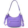 imageBaggallini Modern Pocket Half Moon 11quotx105quot Shoulder Women WReplaceable Straps Converts to Crossbody BagLavender Surf