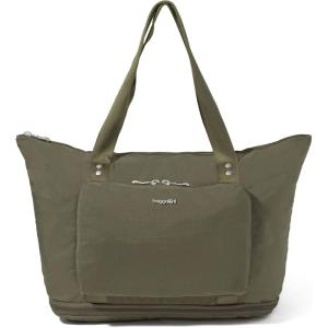 imageBaggallini Carryall Expandable Lightweight Travel Tote 22quot Packable Folding Compact Nylon Washable Weekender wLuggage SleeveThyme