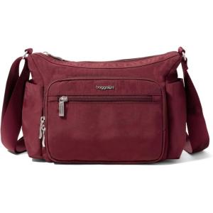 imageBaggallini Crosstown Hobo Crossbody for Women  9quotx78quot Travel Crossbody Bag with RFID Wallet and Water Bottle Holder