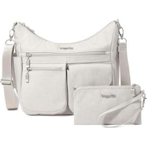 imageBaggallini Modern Everywhere Crossbody Women 11quotx9quot Travel Bags WRFID Wristlet Lightweightm WaterResistantVanilla Heritage