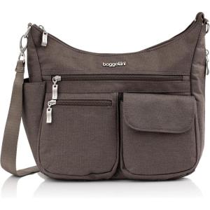 imageBaggallini Modern Everywhere Crossbody Women 11x9x45 RFID Hobo BagDark Umber Heritage