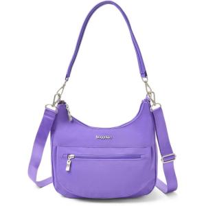 imageBaggallini Modern Pocket Half Moon 11quotx105quot Shoulder Women WReplaceable Straps Converts to Crossbody BagLavender Surf
