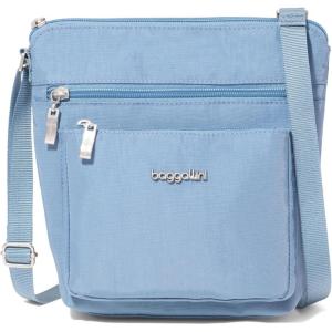 imageBaggallini Pocket Crossbody Bags for Women 8x8 Small Lightweight Durable WaterResistant Travel Purse WRFIDCornflower