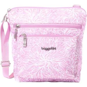 imageBaggallini Pocket Crossbody Bags for Women 8x8 Small Lightweight Durable WaterResistant Travel Purse WRFIDPink Blossom