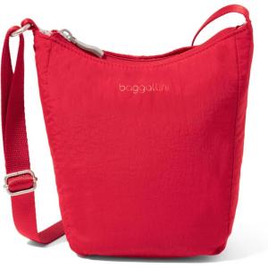 imageBaggallini Swift Mini Crossbody Bag for Women  45x7 Small Travel Purse with Crossbody Strap and RFIDB Lite Scarlet Red