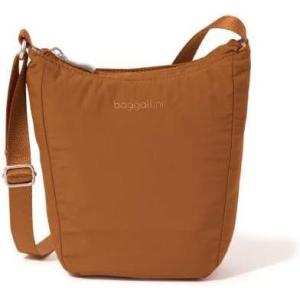 imageBaggallini Swift Mini Crossbody Bag for Women  45x7 Small Travel Purse with Crossbody Strap and RFIDBlite Caramel