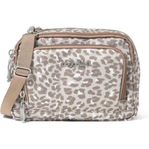 imageBaggallini Trifecta RFID Wallet Crossbody8quotx6quot Convertible Fanny Pack Belt Bag for WomenMocha Cheetah Print