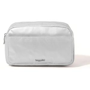 imageBaggallini Unisexs Pocket Cosmetic with Brush OrganizationSilver Metallic
