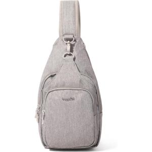 imageBaggallini Womens Central Park Sling 12quotx7quot Crossbody Bag WConvertible Adjustable Shoulder StrapStone Heritage