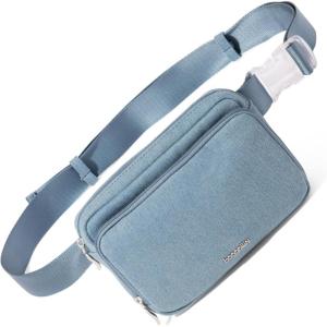 imageModern Belt Bag 5x8 Travel Fanny Pack Sling Bag Waistpack wRFID Card Holder Waterresistant Crossbody Bag