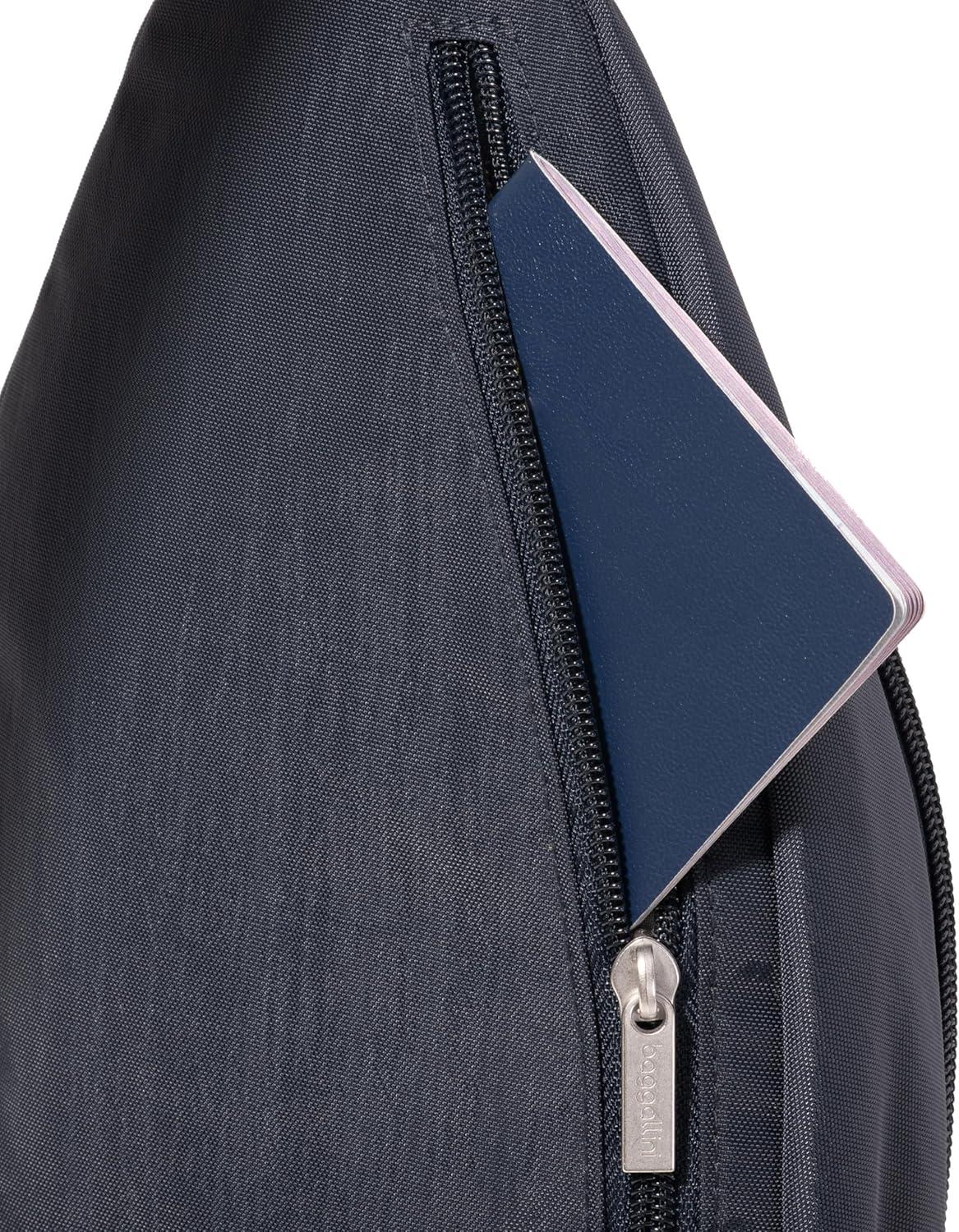 imageBaggallini Daily Lightweight 126quotx75quot Sling Crossbody Bag with Convertible Adjustable Shoulder StrapFrench Navy