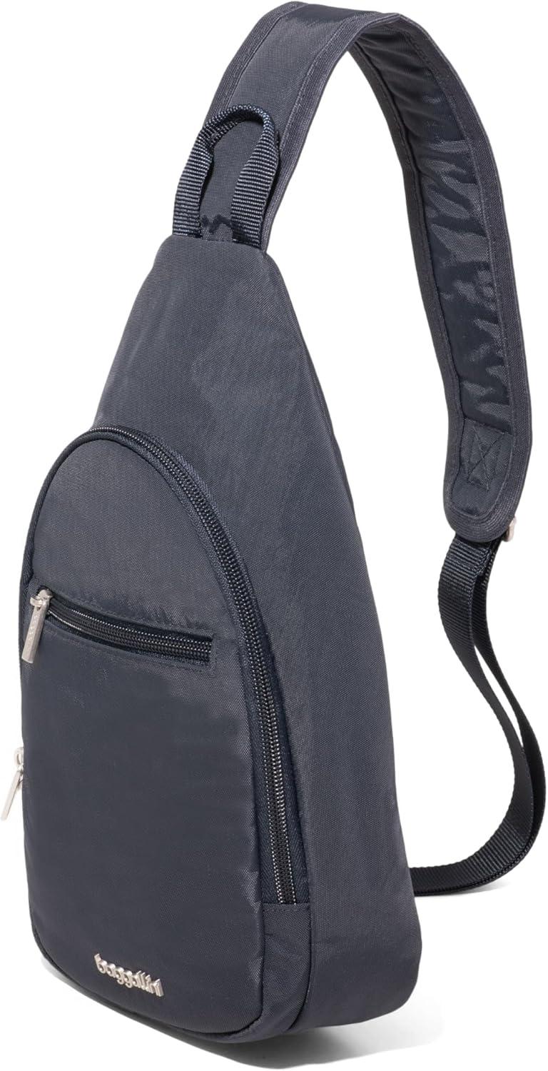 imageBaggallini Daily Lightweight 126quotx75quot Sling Crossbody Bag with Convertible Adjustable Shoulder StrapFrench Navy