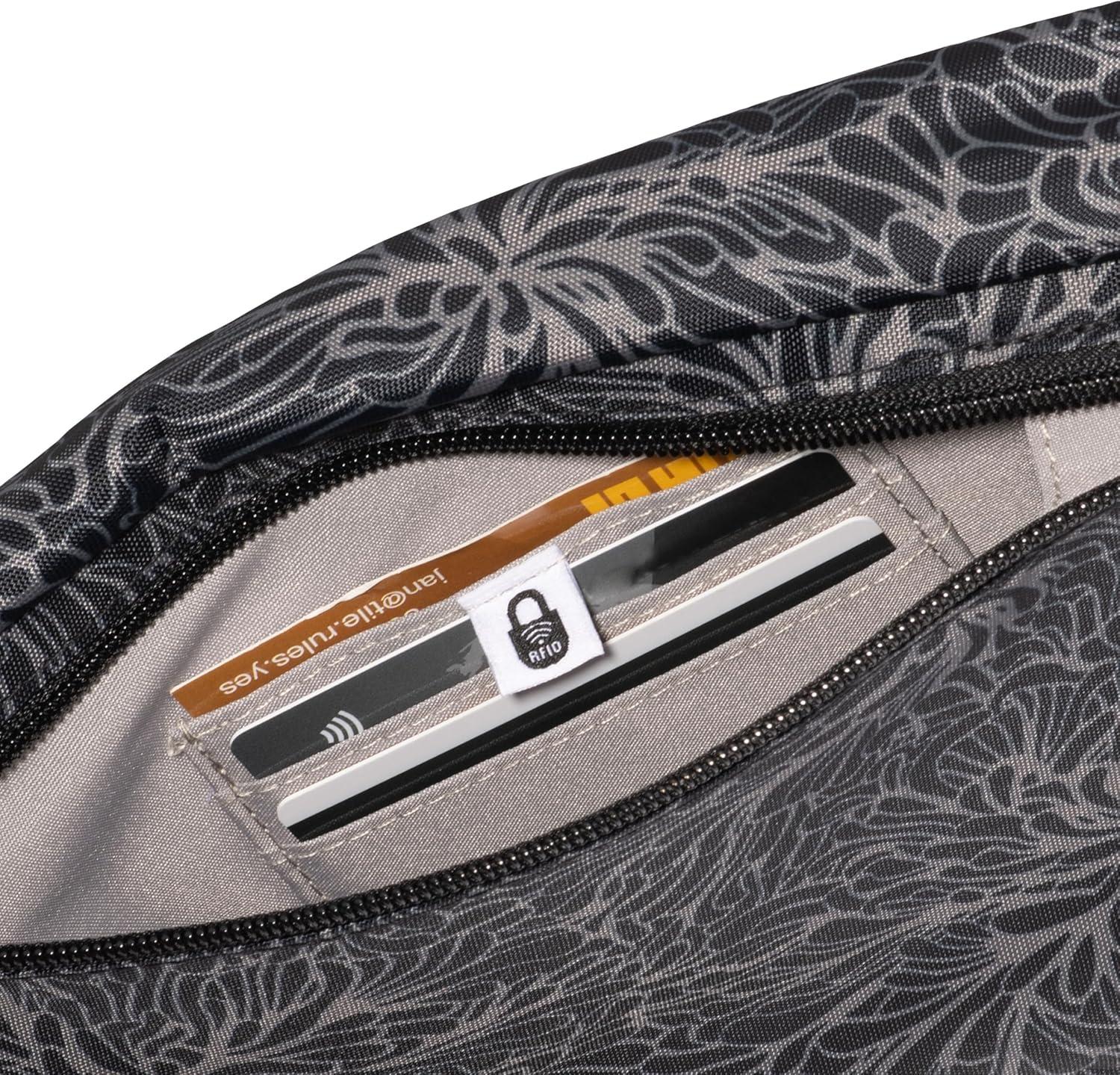 imageBaggallini Daily Lightweight 126quotx75quot Sling Crossbody Bag with Convertible Adjustable Shoulder StrapMidnight Blossom Print