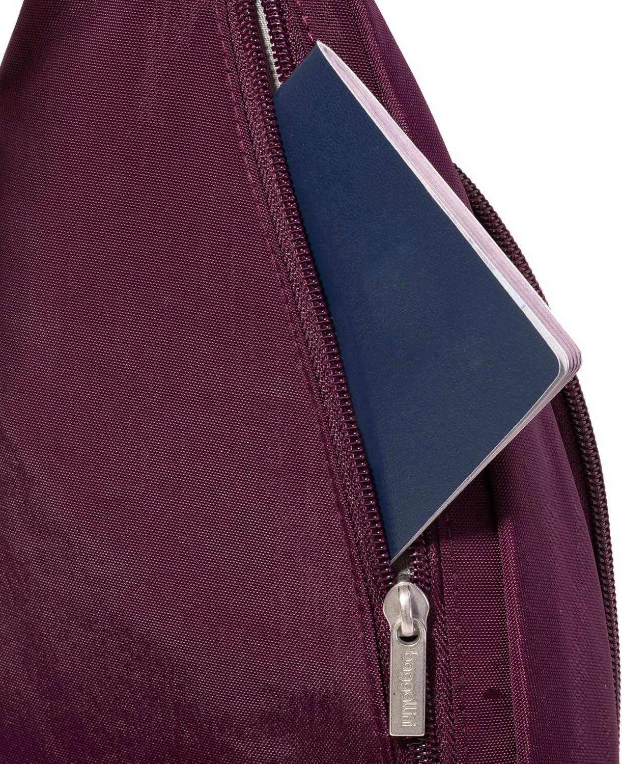 imageBaggallini Daily Lightweight 126quotx75quot Sling Crossbody Bag with Convertible Adjustable Shoulder StrapMulberry