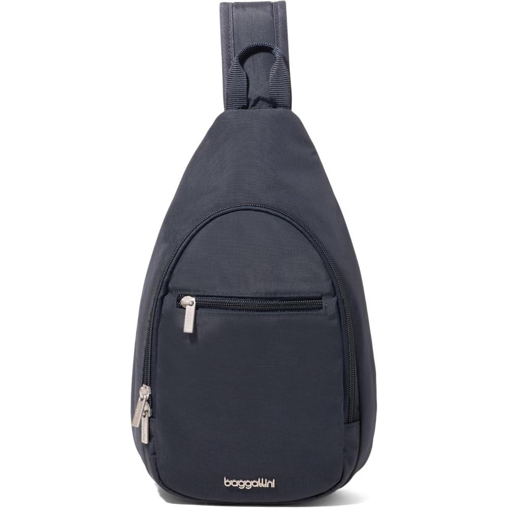 imageBaggallini Daily Lightweight 126quotx75quot Sling Crossbody Bag with Convertible Adjustable Shoulder StrapFrench Navy