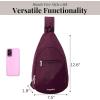 imageBaggallini Daily Lightweight 126quotx75quot Sling Crossbody Bag with Convertible Adjustable Shoulder StrapMulberry