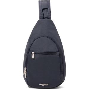 imageBaggallini Daily Lightweight 126quotx75quot Sling Crossbody Bag with Convertible Adjustable Shoulder StrapFrench Navy