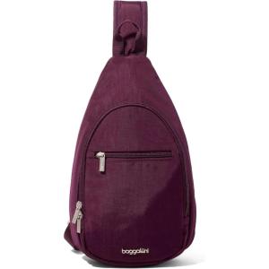 imageBaggallini Daily Lightweight 126quotx75quot Sling Crossbody Bag with Convertible Adjustable Shoulder StrapMulberry