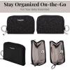 imageBaggallini Womens Deluxe CaseLightweight 55quotx33quot RFID Protected Wallet Card HolderBlack Cheetah Emboss