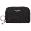 imageBaggallini Womens Deluxe CaseLightweight 55quotx33quot RFID Protected Wallet Card HolderBlack Cheetah Emboss