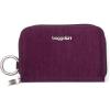 imageBaggallini Womens Deluxe CaseLightweight 55quotx33quot RFID Protected Wallet Card HolderMulberry