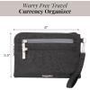 imageBaggallini Currency Organizer WristletLightweight 8quotx55quot RFID Protected Womens Wallet Card HolderBlack Cheetah Emboss