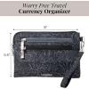 imageBaggallini Currency Organizer WristletLightweight 8quotx55quot RFID Protected Womens Wallet Card HolderMidnight Blossom Print