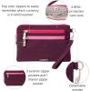 imageBaggallini Currency Organizer WristletLightweight 8quotx55quot RFID Protected Womens Wallet Card HolderMulberry