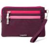 imageBaggallini Currency Organizer WristletLightweight 8quotx55quot RFID Protected Womens Wallet Card HolderMulberry