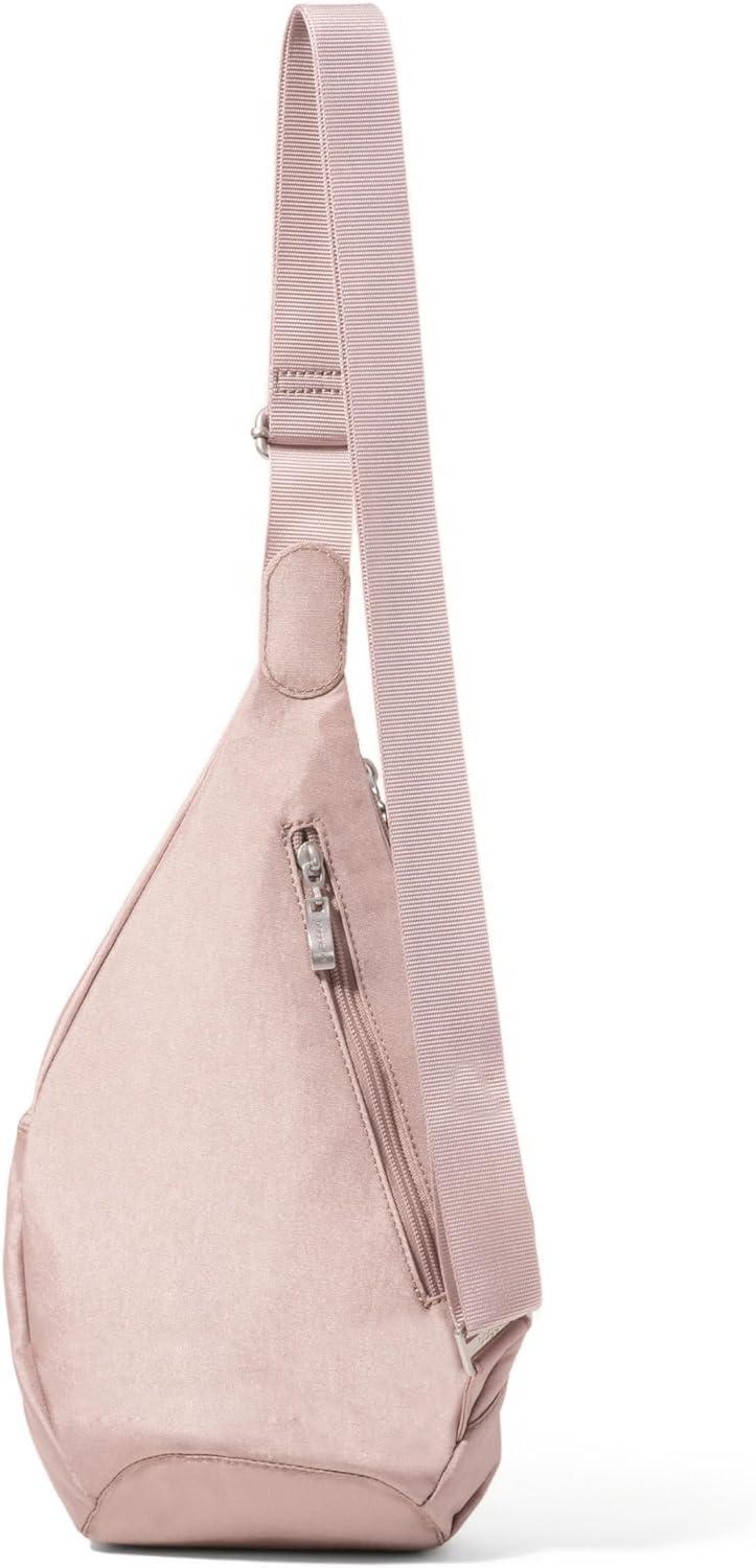 imageBaggallini Mini Sling  12x7 Sling Crossbody Bag Backpack with Adjustable Shoulder StrapBlush Shimmer