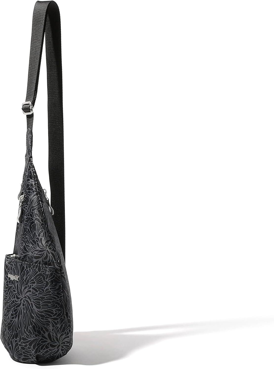 imageBaggallini Mini Sling  12x7 Sling Crossbody Bag Backpack with Adjustable Shoulder StrapMidnight Blossom