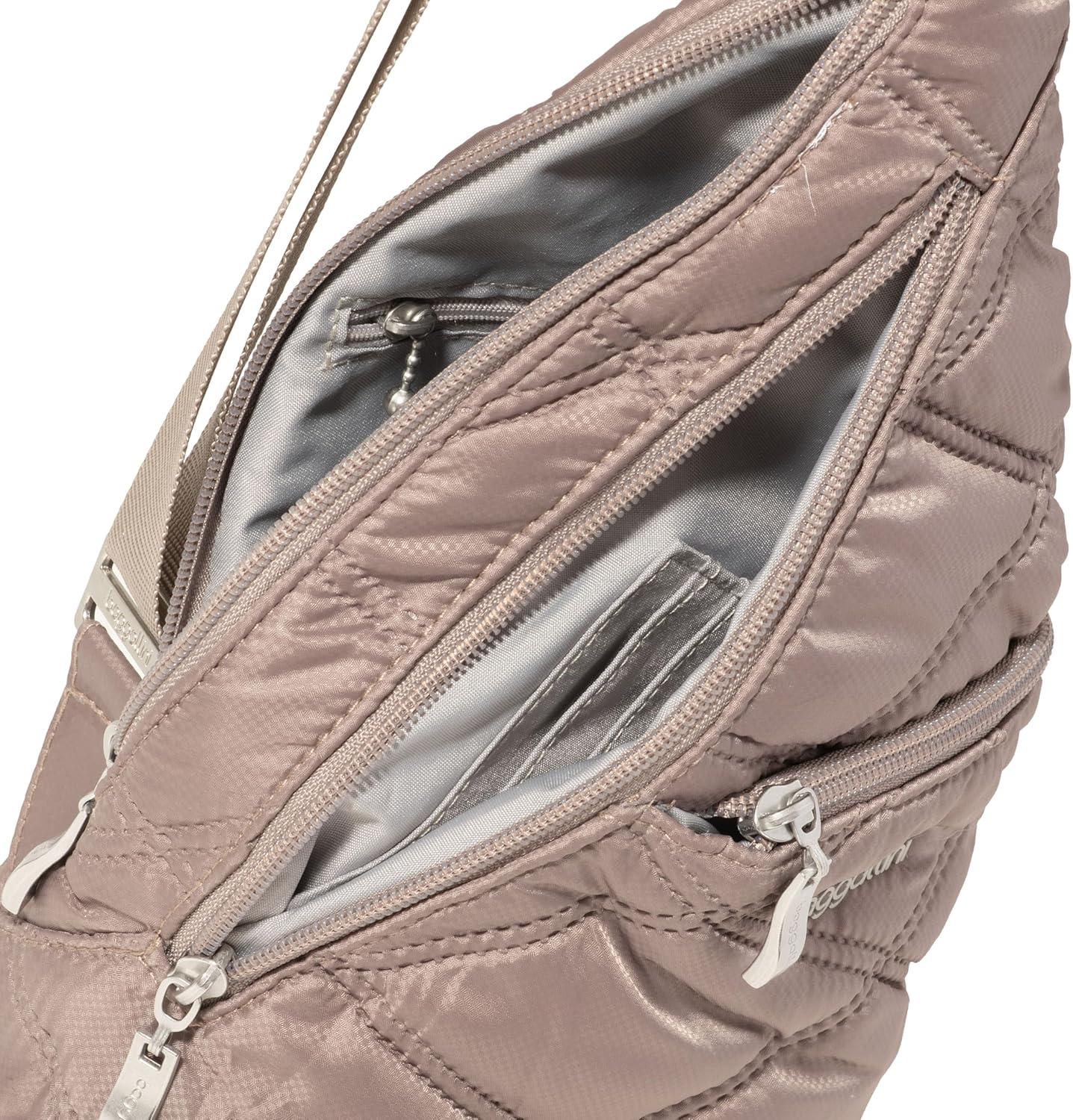 imageBaggallini Mini Sling  12x7 Sling Crossbody Bag Backpack with Adjustable Shoulder StrapMoonrock Quilt