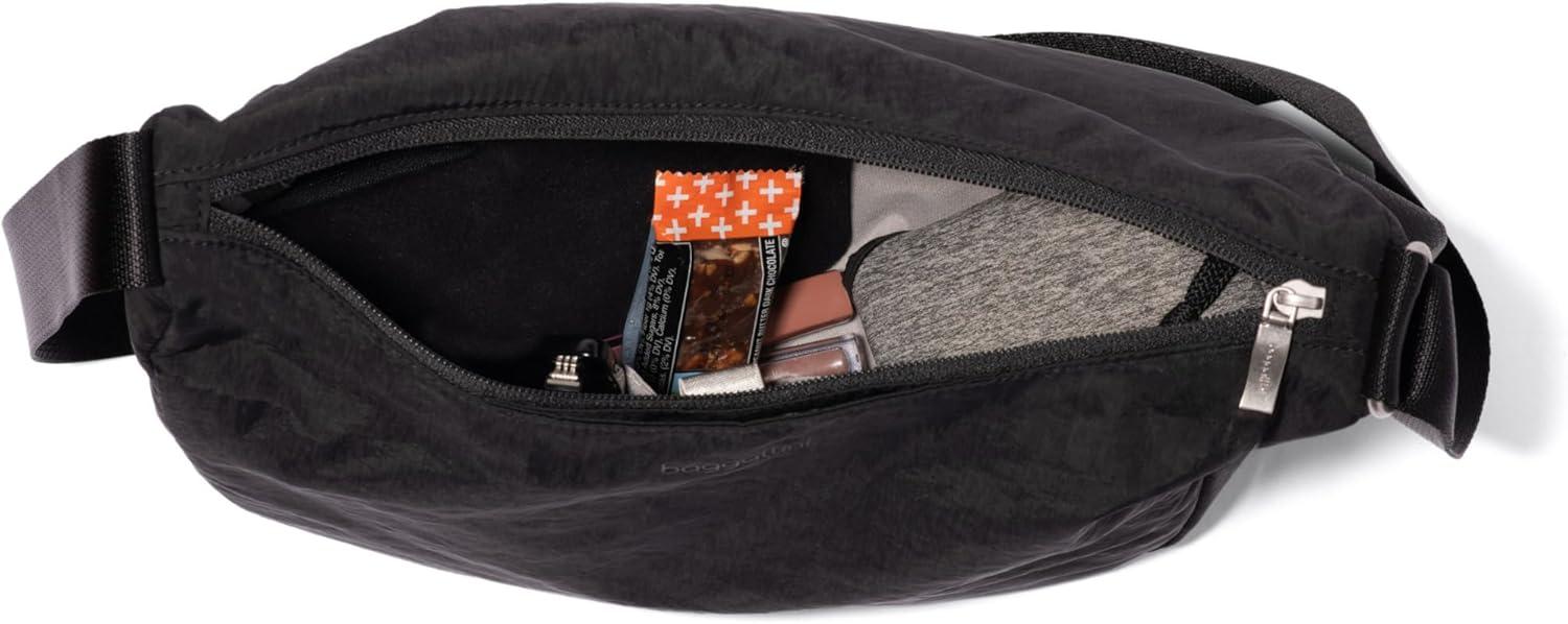 imageBaggallini Swift Crescent Crossbody Bag for Women  Lightweight 12quotx8quot Travel Purse HandbagCopper Metallic