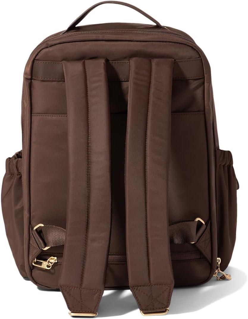 imageBaggallini Tribeca Expandable Laptop Backpack  15quotx11quot Lightweight Work Travel Bag wLuggage Sleeve ampamp RFIDGanache Twill
