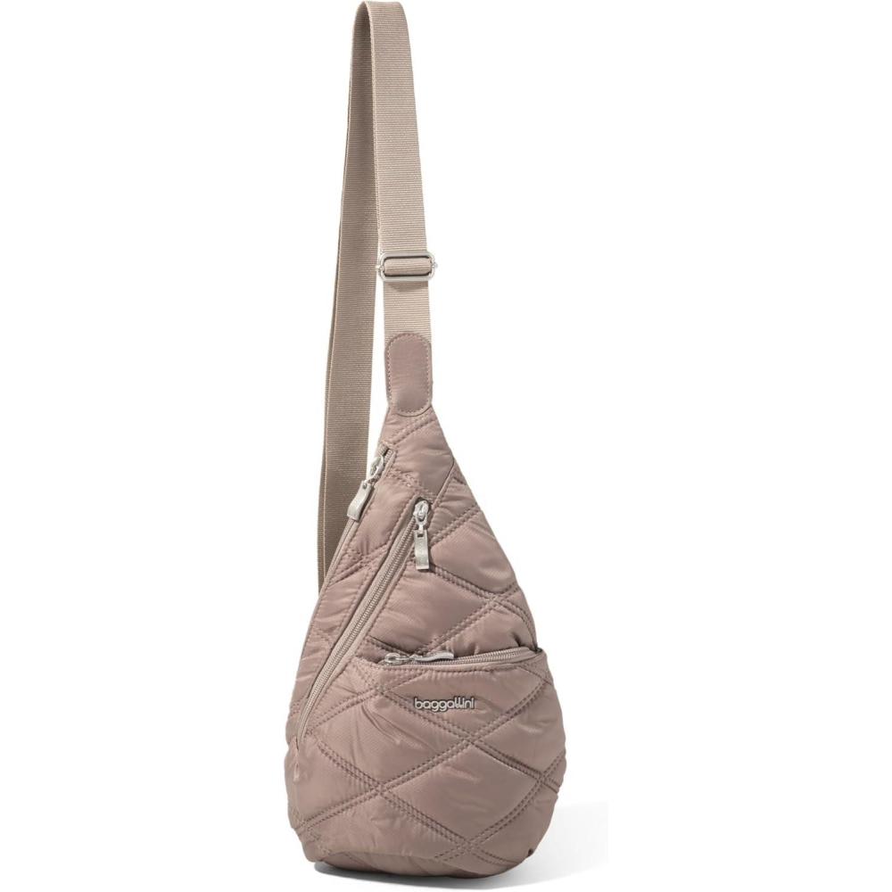 imageBaggallini Mini Sling  12x7 Sling Crossbody Bag Backpack with Adjustable Shoulder StrapMoonrock Quilt