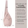 imageBaggallini Mini Sling  12x7 Sling Crossbody Bag Backpack with Adjustable Shoulder StrapBlush Shimmer