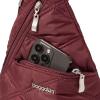imageBaggallini Mini Sling  12x7 Sling Crossbody Bag Backpack with Adjustable Shoulder StrapDark Cherry Quilt