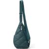 imageBaggallini Mini Sling  12x7 Sling Crossbody Bag Backpack with Adjustable Shoulder StrapEmerald Quilt