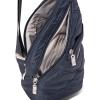 imageBaggallini Mini Sling  12x7 Sling Crossbody Bag Backpack with Adjustable Shoulder StrapFrench Navy Quilt