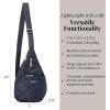 imageBaggallini Mini Sling  12x7 Sling Crossbody Bag Backpack with Adjustable Shoulder StrapFrench Navy Quilt