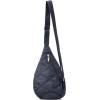 imageBaggallini Mini Sling  12x7 Sling Crossbody Bag Backpack with Adjustable Shoulder StrapFrench Navy Quilt